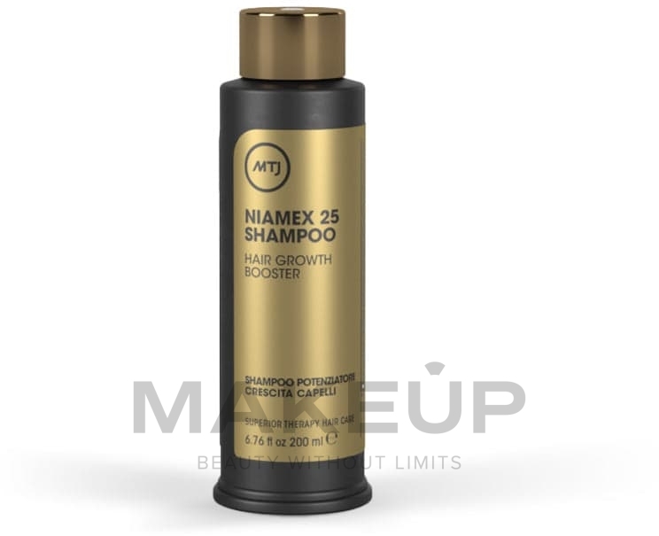 Szampon z aktywatorem wzrostu do każdego rodzaju włosów - MTJ Cosmetics Superior Therapy Niamex 25 Shampoo — Zdjęcie 200 ml