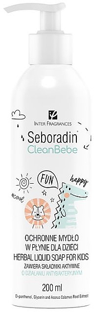 Ochronne mydło w płynie dla dzieci - Seboradin Bebe Clean Herbal Liquid Soap — Zdjęcie N1