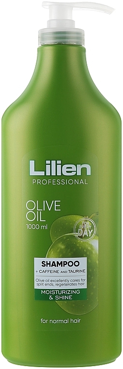 PRZECENA! Regenerujący szampon do włosów normalnych - Lilien Olive Oil Shampoo * — Zdjęcie N1