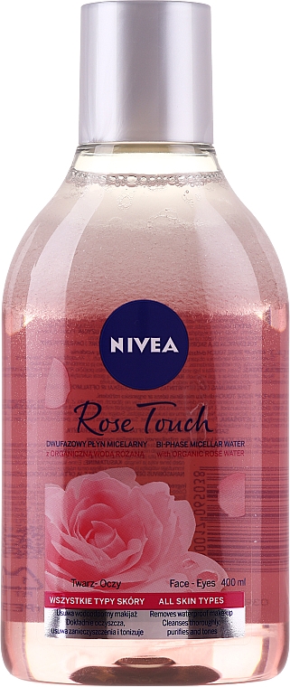 Różany dwufazowy płyn micelarny do twarzy - Nivea MicellAir Skin Breathe Micellar Rose Water With Oil