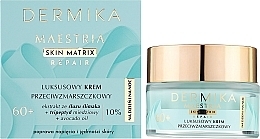 Luksusowy krem przeciwzmarszczkowy 60+ na dzień i na noc dla skóry dojrzałej, w tym wrażliwej - Dermika Maestria Skin Matrix — Zdjęcie N2