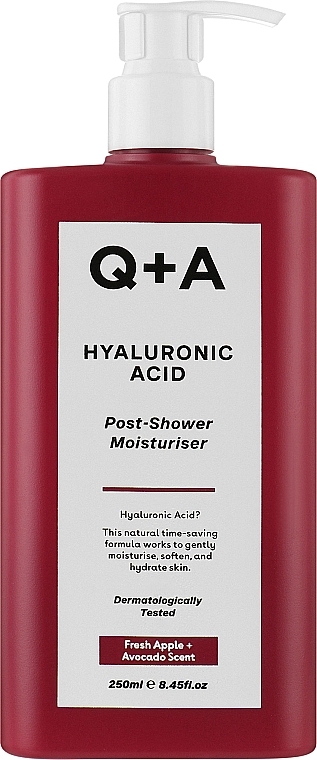 Krem nawilżający po prysznicu z kwasem hialuronowym - Q+A Hyaluronic Acid Post-Shower Moisturiser