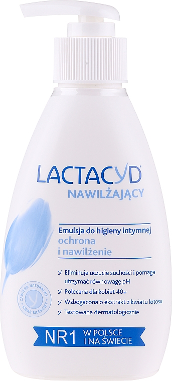 Emulsja do higieny intymnej z dozownikiem - Lactacyd Moisturizing (bez opakowania)