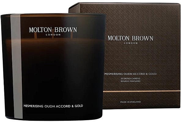 Molton Brown Mesmerising Oudh Accord & Gold - Świeca zapachowa z 3 knotami — Zdjęcie N1