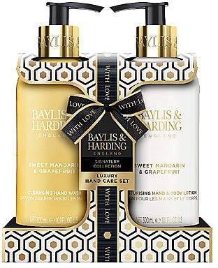 Zestaw - Baylis & Harding Sweet Mandarin & Grapefruit Luxury Hand Care Gift Set (h/wash/300 + h/b/lot/300ml) — Zdjęcie N1