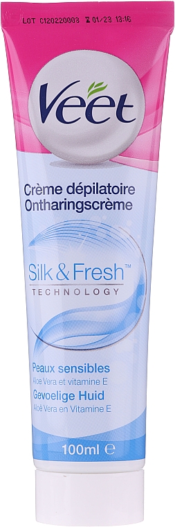 Krem do depilacji - Veet Silk & Fresh Hair Removal Cream — Zdjęcie N1