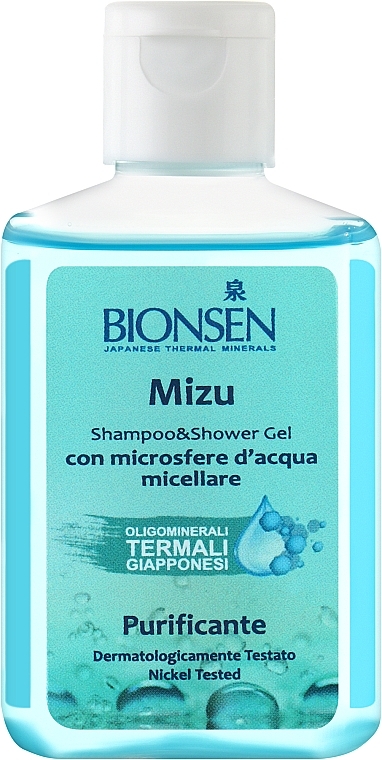 Oligomineralny szampon i żel pod prysznic 2 w 1 z japońską wodą micelarną - Bionsen Shampoo & Shower Gel Mizu Purifying — Zdjęcie N4