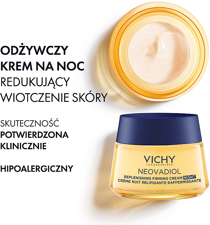 Odżywiający krem do twarzy na noc po menopauzie - Vichy Neovadiol Replenishing Firming Night Cream — Zdjęcie N4