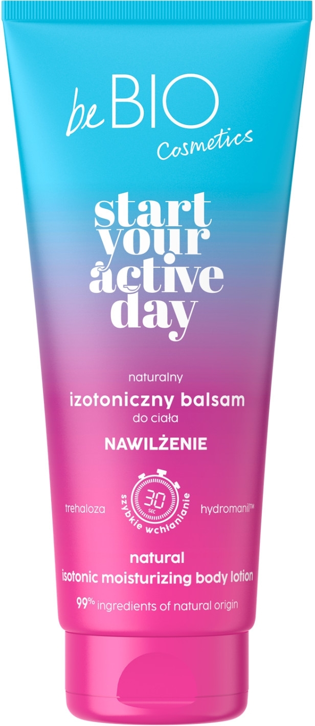 Nawilżający balsam izotoniczny do ciała - BeBio Start Your Active Day Body Lotion — Zdjęcie 200 ml