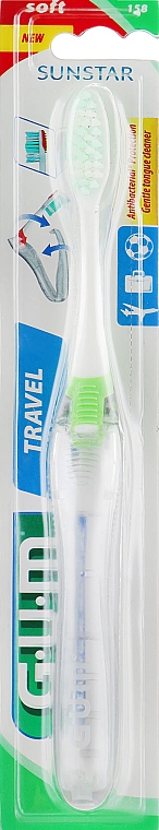 Szczoteczka do zębów Travel miękka, zielona - G.U.M Soft Toothbrush — Zdjęcie N1