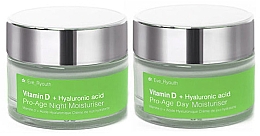 Kup Zestaw - Dr. Eve_Ryouth Vitamin D + Hyaluronic Acid Pro-Age (d/cr/50ml + night/cr50ml)