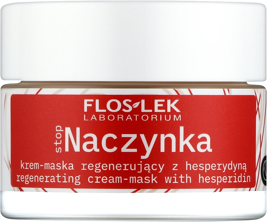 Kremowa maska na noc z hesperydyną - Floslek Stop Capillary Regenerating Cream-Mask With Hesperidin For The Night — Zdjęcie N1