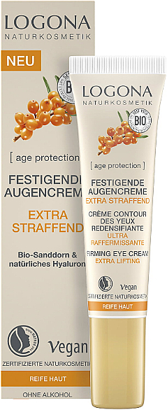 Ujędrniający krem ​​do skóry wokół oczu Rokitnik - Logona Age Protection Extra-Firming Firming Eye Cream — Zdjęcie N1