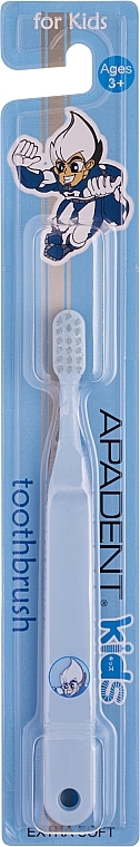 Szczoteczka do zębów dla dzieci od 3 lat, niebieska - Sangi Apadent Kids Extra Soft Toothbrush — Zdjęcie N1