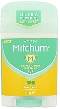 Dezodorant w sztyfcie dla kobiet - Mitchum Women Triple Odor Defense 48HR Pure Fresh Antiperspirant & Deodorant — Zdjęcie N1