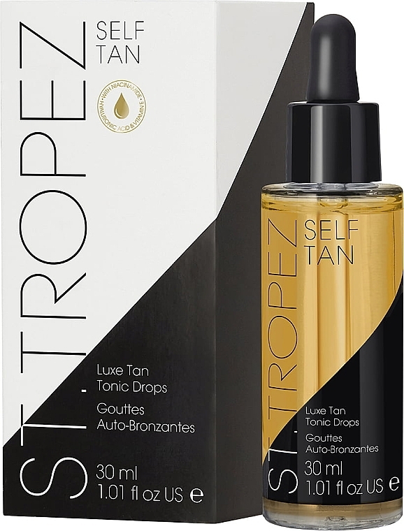 PRZECENA! Samoopalające serum do twarzy - St.Tropez Self Tan Luxe Tan Tonic Glow Drops * — Zdjęcie N4