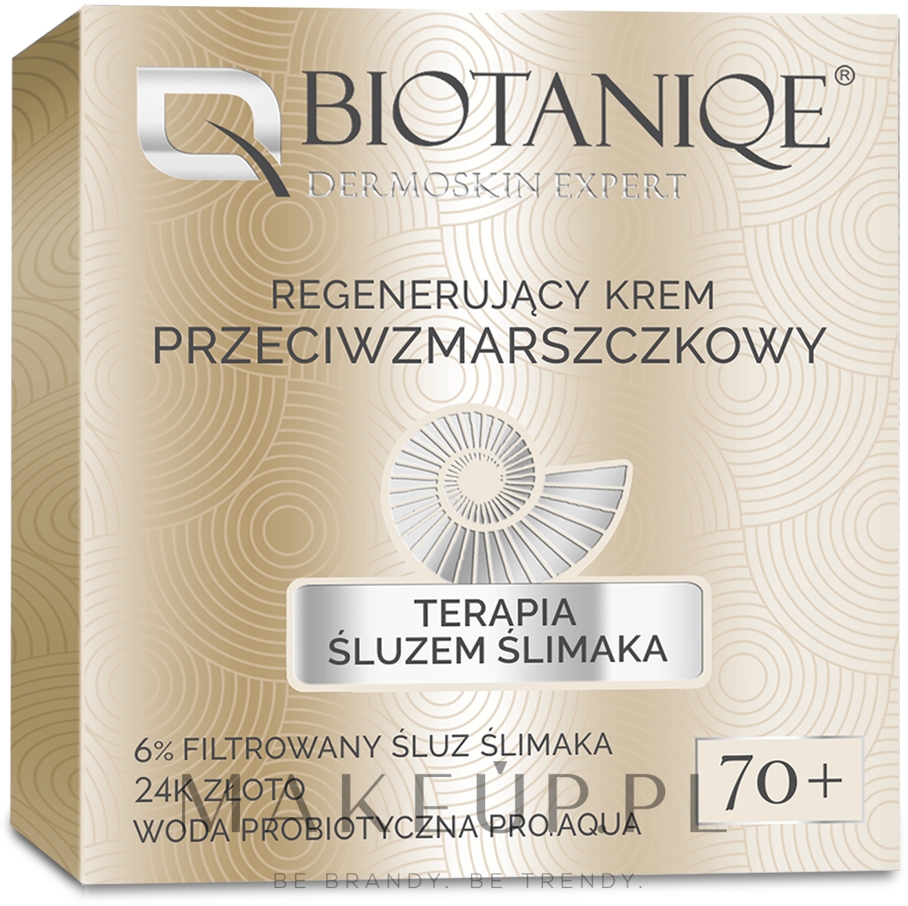 Regenerujący krem przeciwzmarszczkowy do twarzy 70+ - Biotaniqe Terapia śluzem ślimaka — Zdjęcie 50 ml