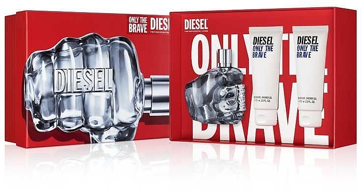 Diesel Only The Brave - Zestaw (edt/125ml + sh/g/2x75ml) — Zdjęcie N2