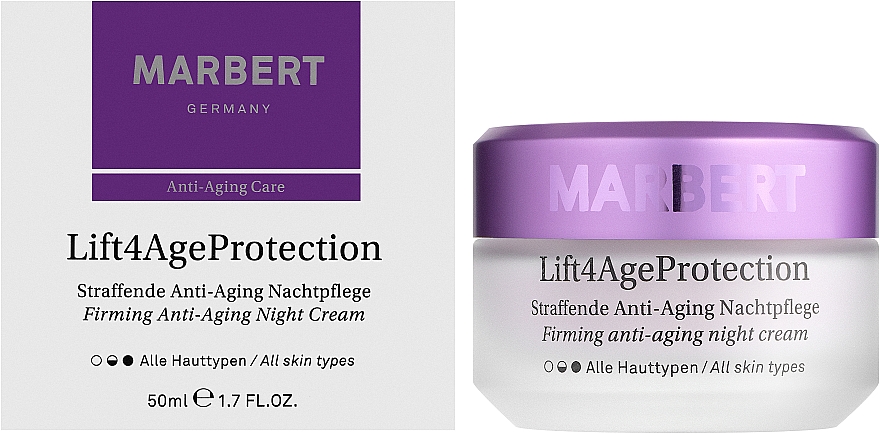 Ujędrniający krem do twarzy na noc - Marbert Lift4Age Protection Straffende Anti-Aging Night Care — Zdjęcie N2