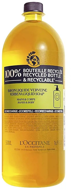 Mydło w plynie - L'Occitane Verbena Liquid Soap For Hands & Body (uzupełnienie) — Zdjęcie N2