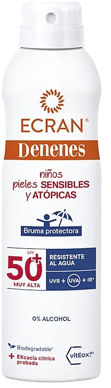 Mgiełka do ciała z filtrem przeciwsłonecznym - Denenes Ecran Denenes Protective Mist SPF 50+ — Zdjęcie N1