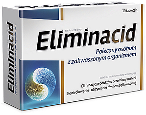 Suplement diety w tabletkach - Aflofarm Eliminacid — Zdjęcie N1