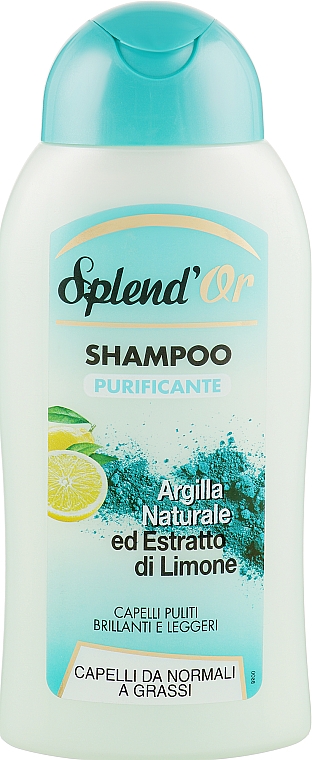 Szampon do włosów normalnych z glinką i cytryną - Splend'Or Hair Shampoo