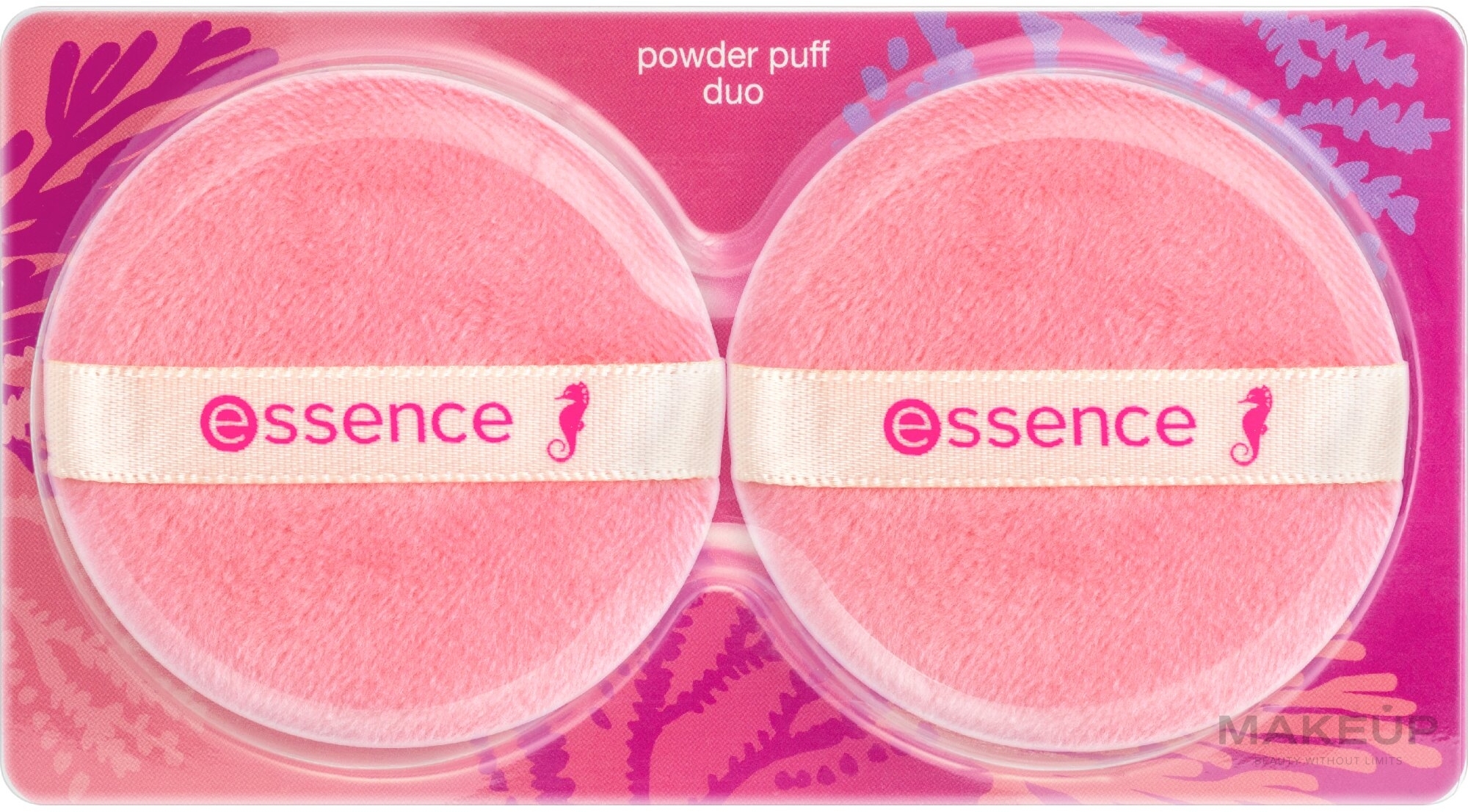 Aplikator do makijażu - Essence Live Life In Coral Powder Puff Duo Coral Crush Companions! — Zdjęcie 2 szt.