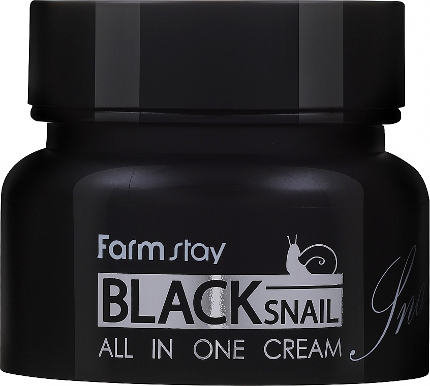 Wielofunkcyjny krem z mucyną z czarnego ślimaka - FarmStay All-In-One Black Snail Cream