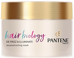 Regenerująca maska do włosów - Pantene Pro-V Hair Biology Defrizz & Illuminate Reconstructing Mask — Zdjęcie N1