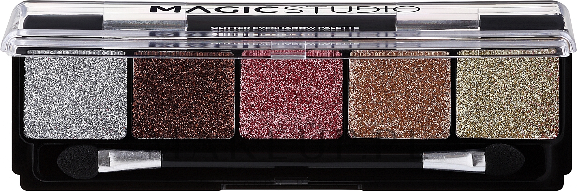 Paleta brokatowych cieni do powiek - Magic Studio Glitter Eyeshadow Palette — Zdjęcie 8.5 g