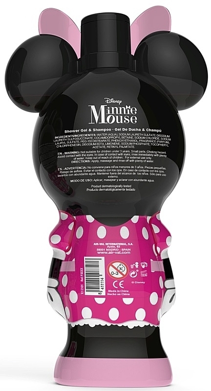 Żel pod prysznic i szampon - Air-Val International Minnie Mouse 2D Shower Gel & Shampoo — Zdjęcie N2