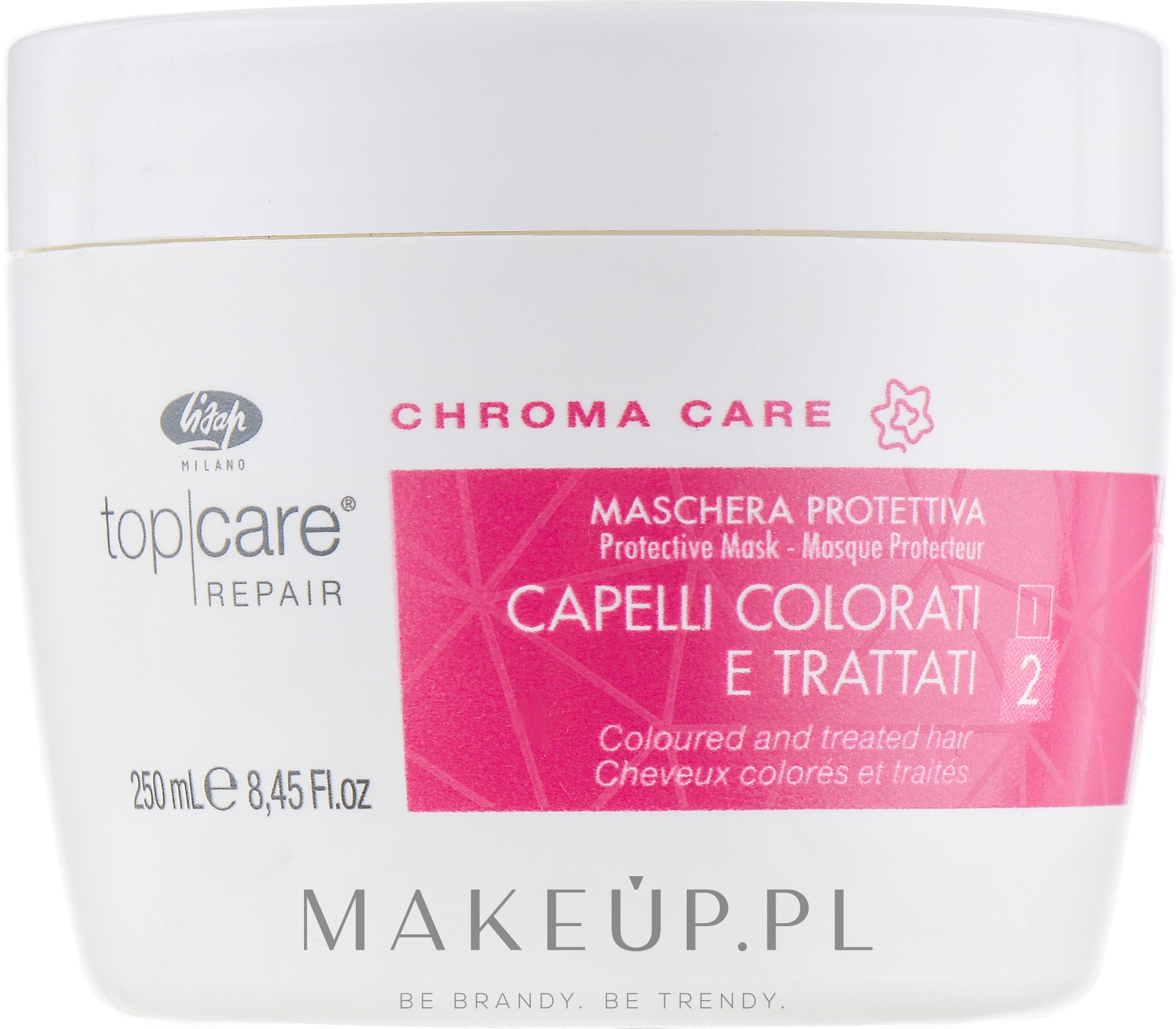 Maska ochronna do utrwalania koloru włosów - Lisap Top Care Repair Chroma Care Protective Mask — Zdjęcie 250 ml