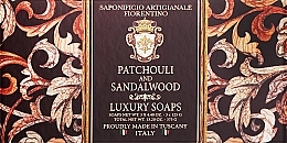 Kup Zestaw mydeł z paczulą i drzewem sandałowym - Saponificio Artigianale Fiorentino Patchoul And Sandalwood (soap/3x125g)