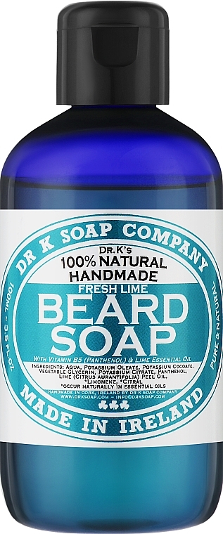 Szampon do brody Fresh Lime - Dr K Soap Company Beard Soap Fresh Lime — Zdjęcie N2