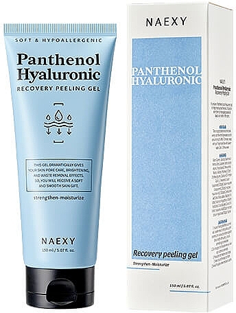 Hialuronowy żel-peeling do twarzy - Naexy Panthenol Hyaluronic Recovery Peeling Gel — Zdjęcie N1