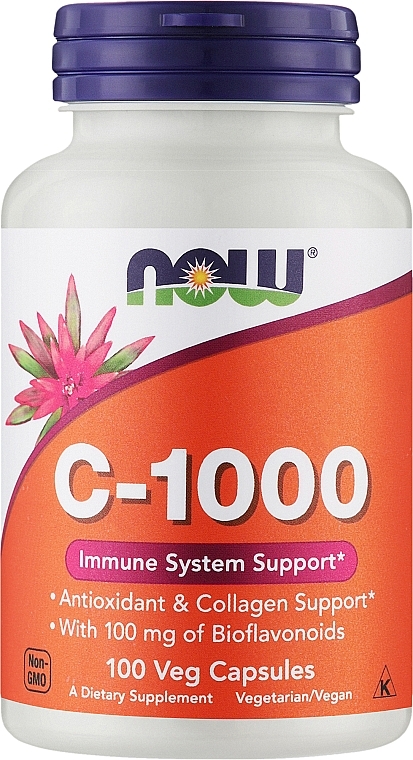 Witamina C w kapsułkach - Now Foods Vitamin C 1000Iu — Zdjęcie N1