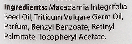 WYPRZEDAŻ Olej makadamia z olejem z kiełków pszenicy - Brazil Keratin Macadamia & Wheat Germ Oil * — Zdjęcie N3