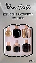 Tipsy do stóp, 24 sztuki - Deni Carte Nails 7233 — Zdjęcie N1