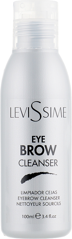 Preparat do odtłuszczania brwi i rzęs przed zabiegami - LeviSsime Eye Brow Cleanser — Zdjęcie N1