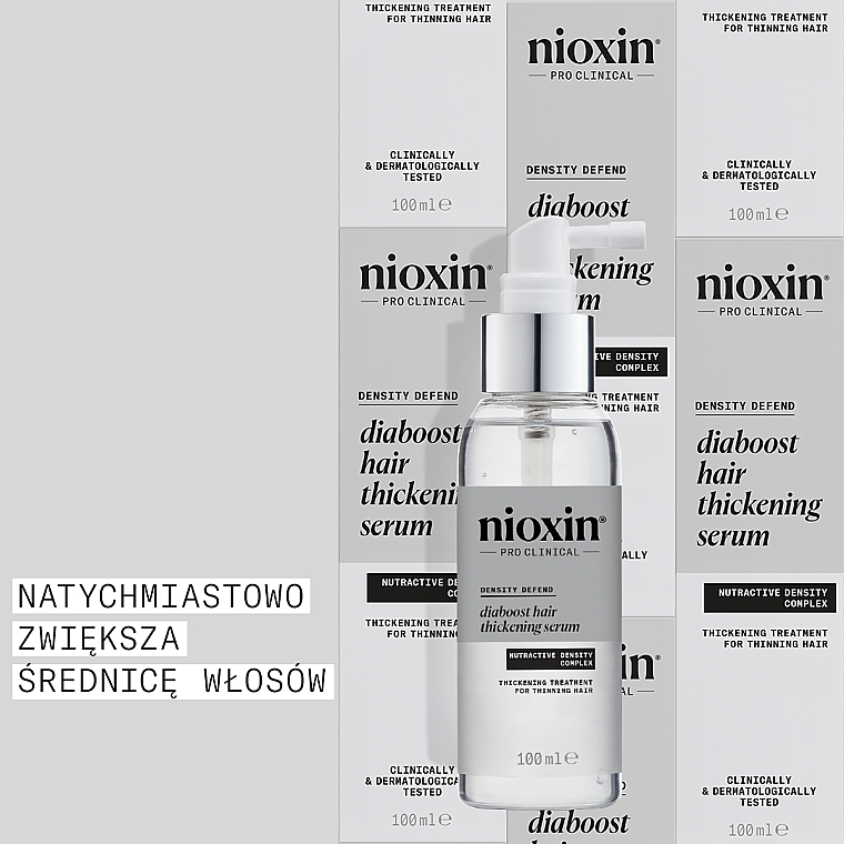 Serum regenerujące do włosów - Nioxin Pro Clinical Density Defend Diaboost Hair Thickening Serum — Zdjęcie N2