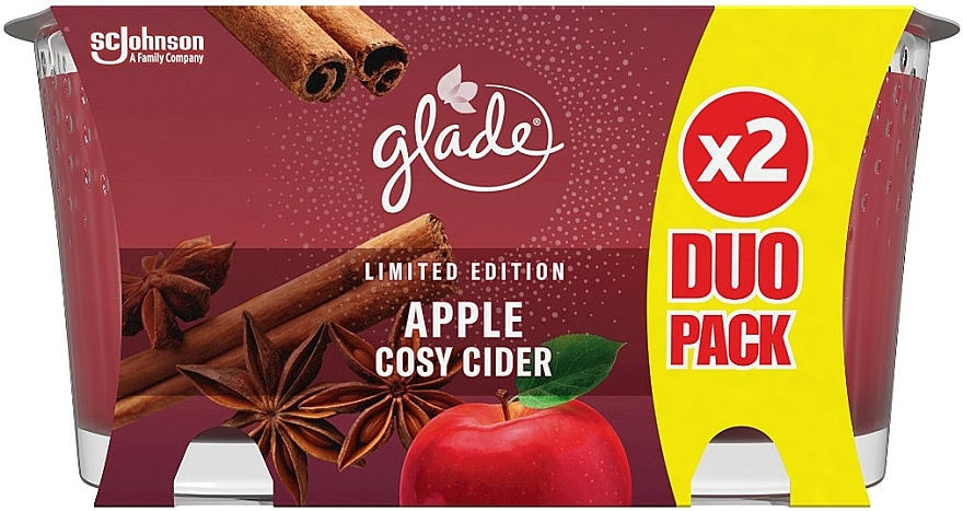 Świeca zapachowa Jabłkowy cydr i cynamon - Glade Apple Cozy Cider Candle — Zdjęcie N3