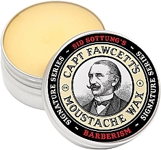 Zestaw - Captain Fawcett Moustache Wax & Folding Pocket Moustache Comb (CF.87T) (wax/15ml + comb/1pc)  — Zdjęcie N2