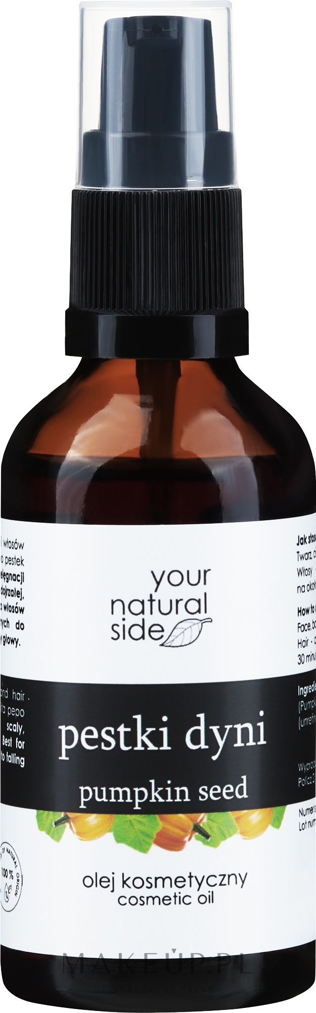 Olej z pestek dyni nierafinowany - Your Natural Side  — Zdjęcie 50 ml