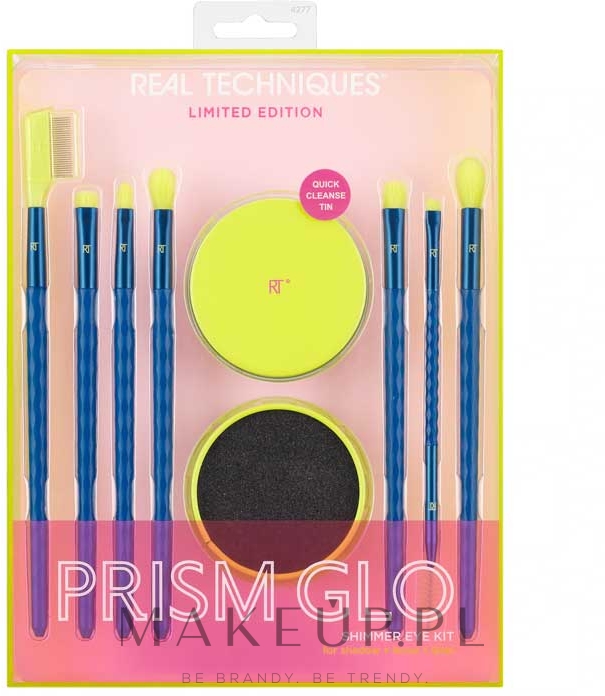 Zestaw pędzli do makijażu oczu - Real Techniques Prism Glo Eye Brush Set Shimmer Eye Kit — Zdjęcie 8 szt.