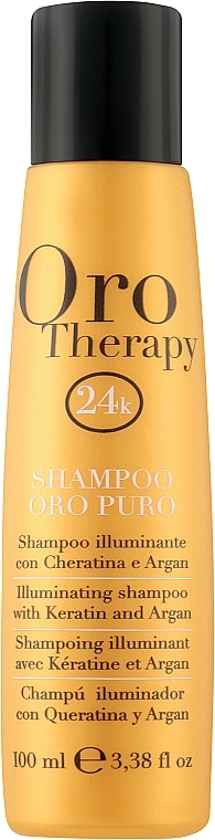 Nawilżający szampon ze złotem - Fanola Oro Therapy Shampoo Oro Puro — Zdjęcie N3