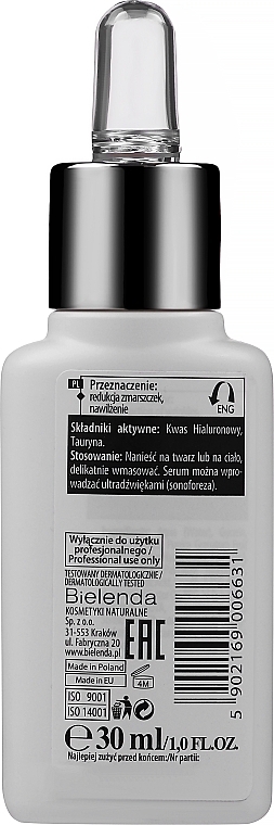 Serum do twarzy z kwasem hialuronowym - Bielenda Professional Program Face Serum With Hyaluronic Acid — Zdjęcie N2