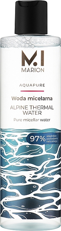 PRZECENA! Woda micelarna z wodą termalną - Marion Aquapure Alpine Thermal Water Pure Micellar Water * — Zdjęcie N1