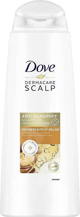 Przeciwłupieżowy szampon do suchej skóry głowy - Dove Dermacare Scalp Dryness & Itch Relief Anti-Dandruff Shampoo — фото N1