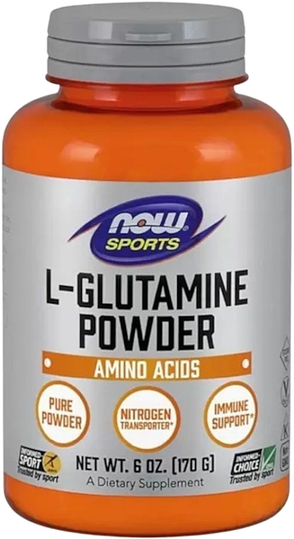 Glutamina w proszku - Now Foods Sports L-Glutamine Powder — Zdjęcie N1